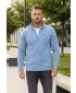 Hanorac pentru bărbați din fleece ALTISPORT DANER MSWR237 ALBASTRU DESCHIS