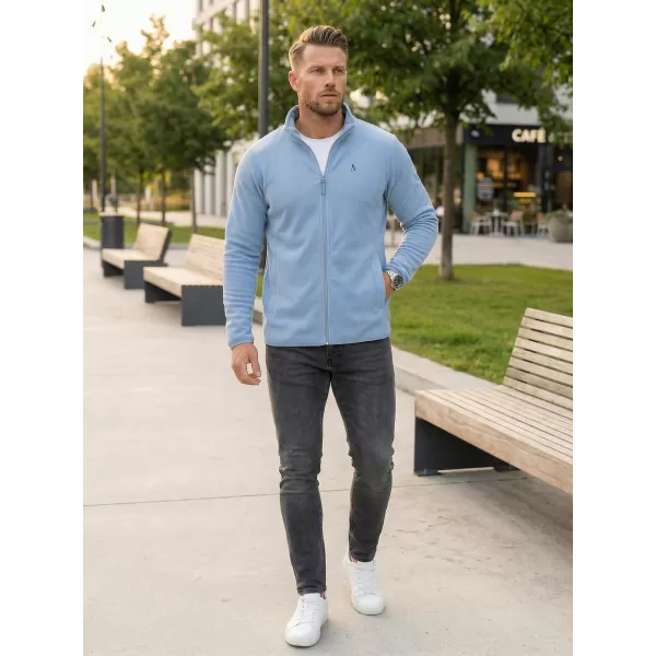  Hanorac pentru bărbați din fleece ALTISPORT DANER MSWR237 ALBASTRU DESCHIS 