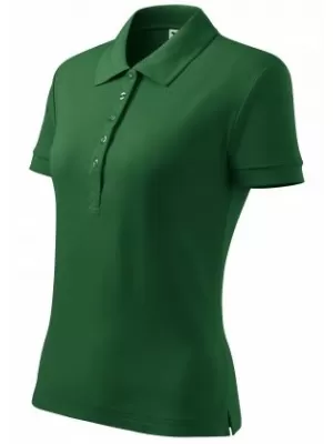 Tricou de damă cu guler MALFINI HEAVY 216 VERDE STICLA