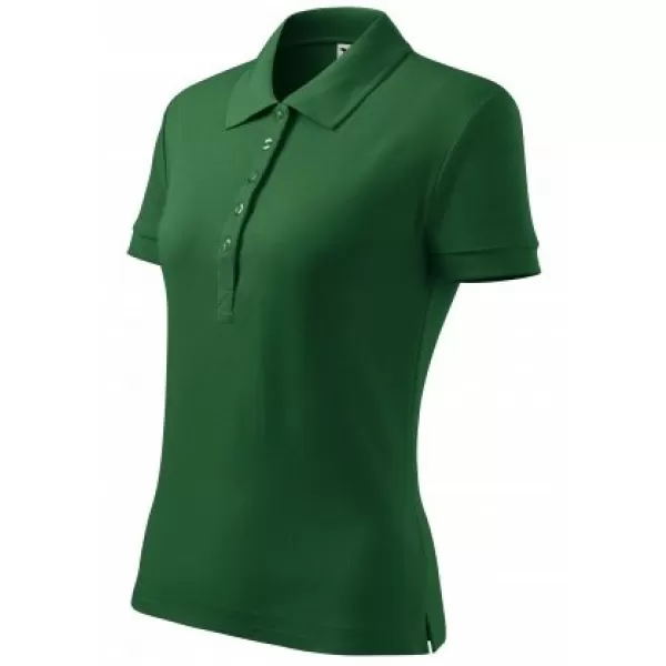 Tricou de damă cu guler MALFINI HEAVY 216 VERDE STICLA 