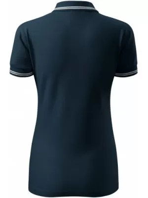 Tricou de damă cu guler MALFINI URBAN 220 ALBASTRU MARIN