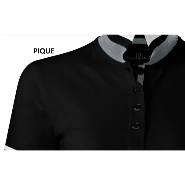  Rochie de dama cu guler MALFINI PREMIUM DRESS UP 271 NEGRU 