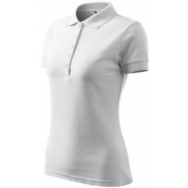  Tricou de damă cu guler MALFINI PIQUE POLO 210 ALB 