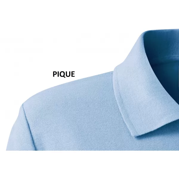  Tricou pentru bărbați cu guler MALFINI HEAVY 215 ALBASTRU CERUL 