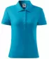 Tricou de damă cu guler MALFINI COTTON 213 TURCOAZ