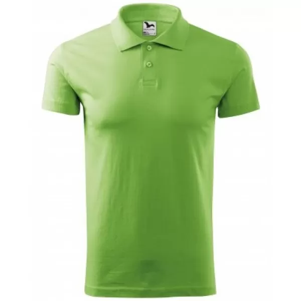 Tricou pentru bărbați cu guler MALFINI SINGLE J. 202 IARBA VERDE 