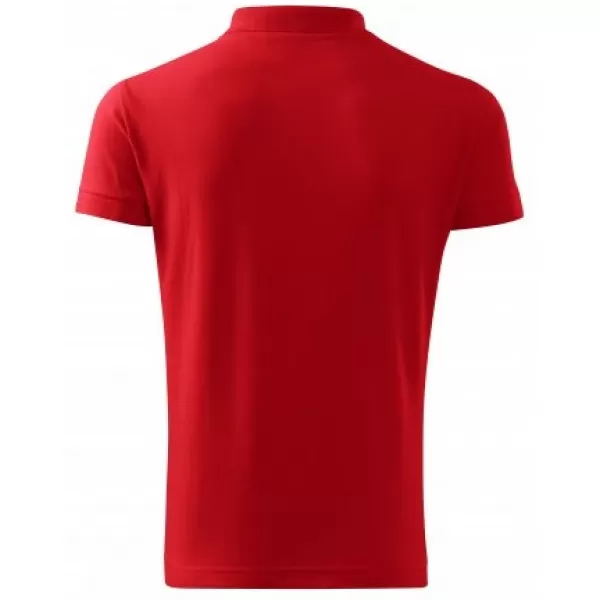  Tricou pentru bărbați cu guler MALFINI COTTON 212 ROŞU 
