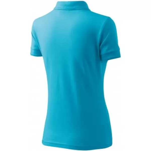  Tricou de damă cu guler MALFINI PIQUE POLO 210 TURCOAZ 