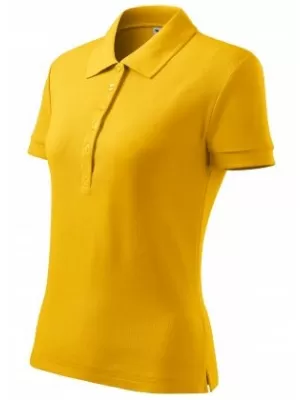 Tricou de damă cu guler MALFINI COTTON 213 CHIHLIMBAR