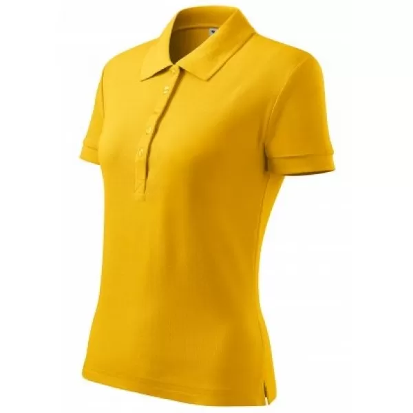  Tricou de damă cu guler MALFINI COTTON 213 CHIHLIMBAR 