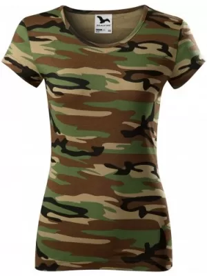 Tricou pentru femei MALFINI CAMO PURE 122 MARO DE CAMUFLAJ