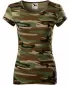 Tricou pentru femei MALFINI CAMO PURE 122 MARO DE CAMUFLAJ