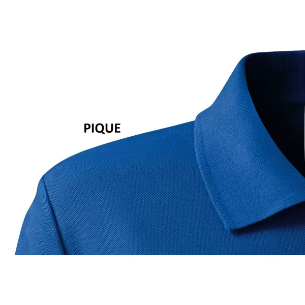  Tricou pentru bărbați cu guler MALFINI HEAVY 215 ALBASTRU REGAL 
