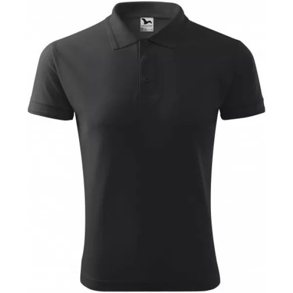  Tricou pentru bărbați cu guler MALFINI PIQUE POLO 203 EVIDENȚIERE ANTRACIT 