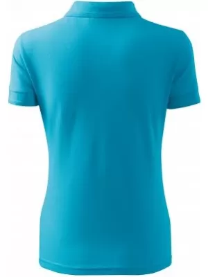 Tricou de damă cu guler MALFINI PIQUE POLO 210 TURCOAZ