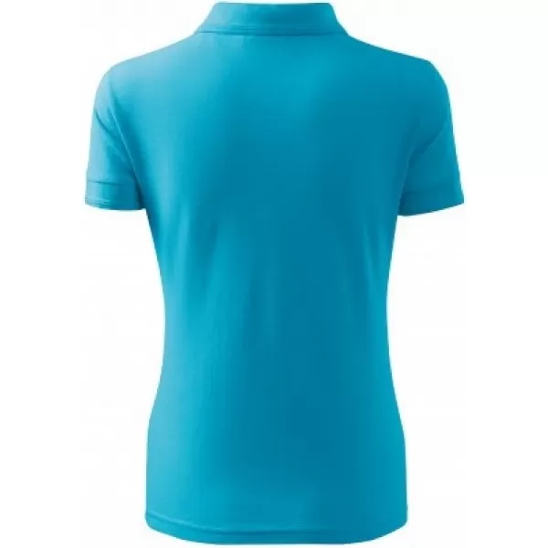  Tricou de damă cu guler MALFINI PIQUE POLO 210 TURCOAZ 
