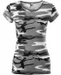 Tricou pentru femei MALFINI CAMO PURE 122 GRI CAMUFLAJ