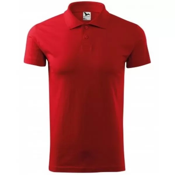  Tricou pentru bărbați cu guler MALFINI SINGLE J. 202 ROŞU 