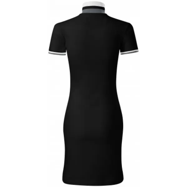  Rochie de dama cu guler MALFINI PREMIUM DRESS UP 271 NEGRU 