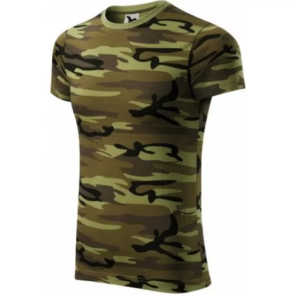  Tricou pentru bărbați MALFINI CAMOUFLAGE 144 VERDE DE CAMUFLAJ 