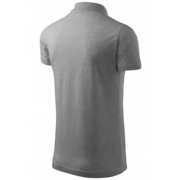  Tricou pentru bărbați cu guler MALFINI SINGLE J. 202 EVIDENȚIERI GRI ÎNCHIS 