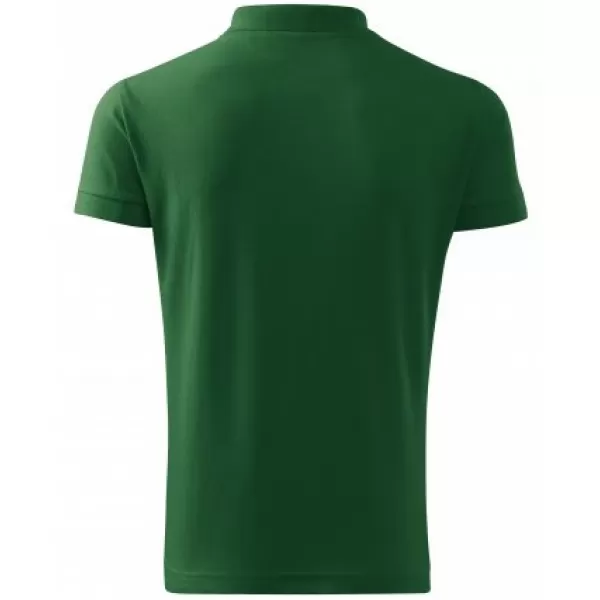  Tricou pentru bărbați cu guler MALFINI HEAVY 215 VERDE STICLA 
