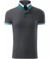 Tricou pentru bărbați cu guler MALFINI PREMIUM COLLAR UP 256 ANTRACIT DESCHIS