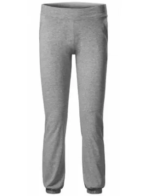 Pantaloni de trening pentru femei MALFINI LEISURE 603 EVIDENȚIERI GRI ÎNCHIS