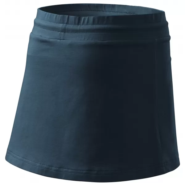  Fusta de dama cu pantaloni scurti MALFINI TWO IN ONE 604 ALBASTRU MARIN 
