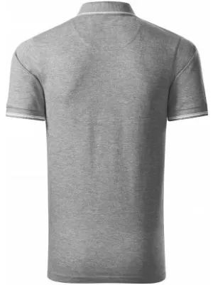 Tricou pentru bărbați cu guler MALFINI PREMIUM PERFECTION PLAIN 251 EVIDENȚIERI GRI ÎNCHIS