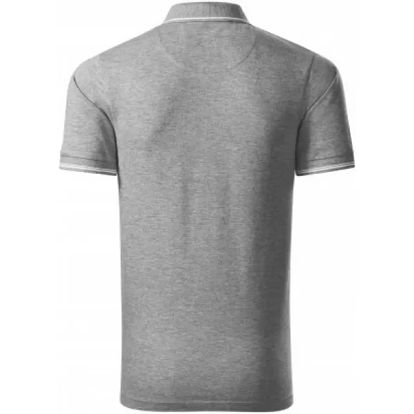  Tricou pentru bărbați cu guler MALFINI PREMIUM PERFECTION PLAIN 251 EVIDENȚIERI GRI ÎNCHIS 