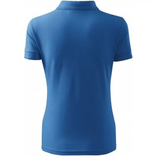  Tricou de damă cu guler MALFINI PIQUE POLO 210 ALBASTRU AZURIU 