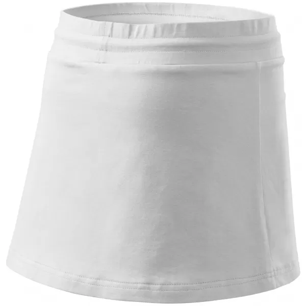 Fusta de dama cu pantaloni scurti MALFINI TWO IN ONE 604 ALB 