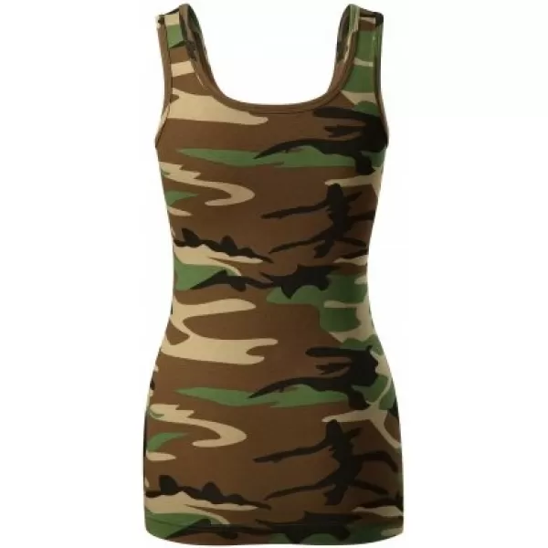  Maieu de damă MALFINI TRIUMPH 136 MARO DE CAMUFLAJ 