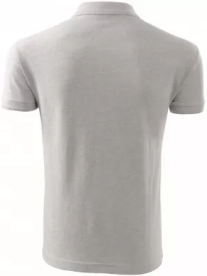 Tricou pentru bărbați cu guler MALFINI PIQUE POLO 203 EVIDENȚIERI GRI DESCHIS