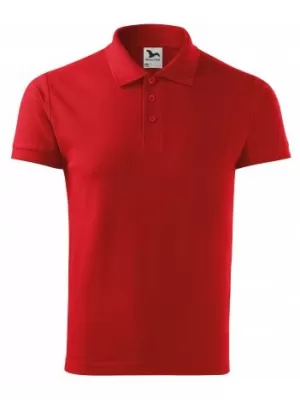 Tricou pentru bărbați cu guler MALFINI COTTON 212 ROŞU