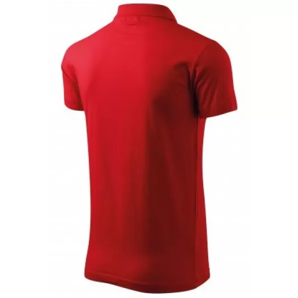  Tricou pentru bărbați cu guler MALFINI SINGLE J. 202 ROŞU 
