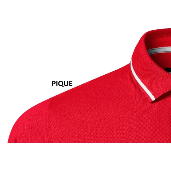  Tricou pentru bărbați cu guler MALFINI PREMIUM PERFECTION PLAIN 251 FORMULA ROSIE 