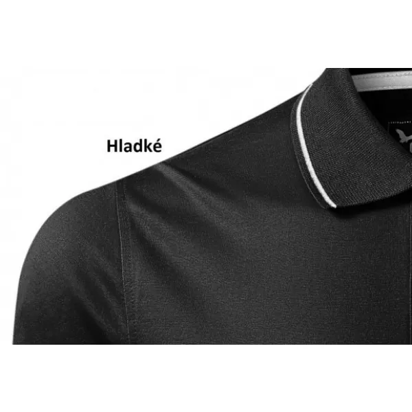  Tricou pentru bărbați cu guler MALFINI PREMIUM GRAND 259 NEGRU 