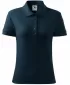 Tricou de damă cu guler MALFINI COTTON 213 ALBASTRU MARIN