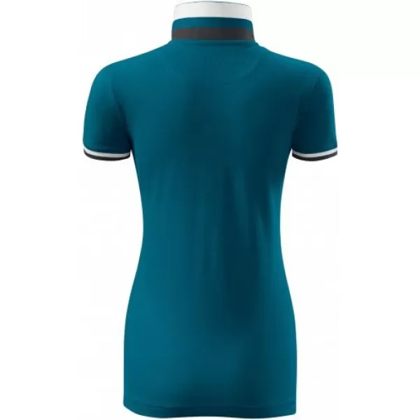  Tricou de damă cu guler MALFINI PREMIUM COLLAR UP 257 KEROSENUL 