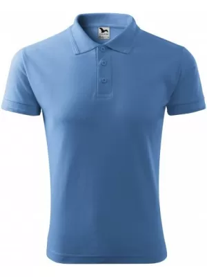 Tricou pentru bărbați cu guler MALFINI PIQUE POLO 203 ALBASTRU CERUL