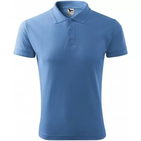  Tricou pentru bărbați cu guler MALFINI PIQUE POLO 203 ALBASTRU CERUL 