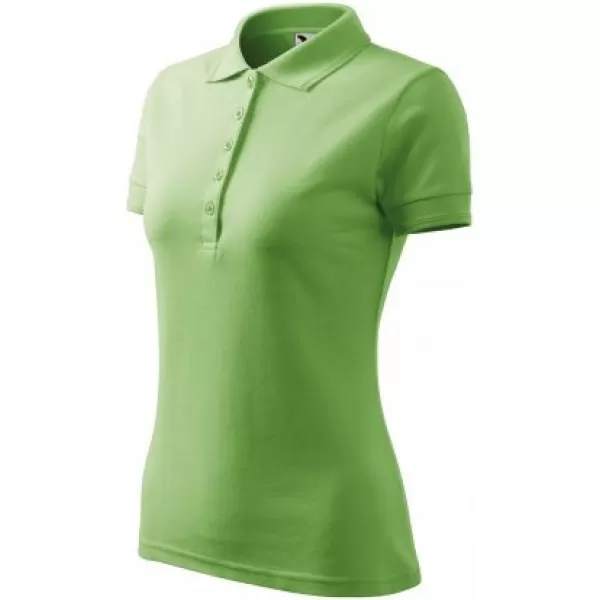  Tricou de damă cu guler MALFINI PIQUE POLO 210 IARBA VERDE 