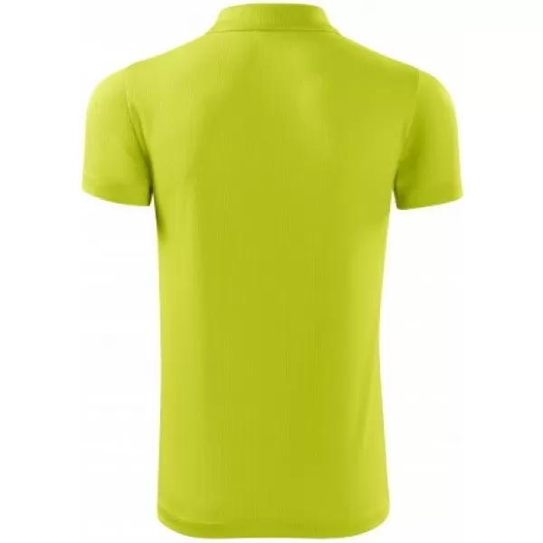  Tricou funcțional pentru bărbați cu guler MALFINI VICTORY 217 LĂMÂIE VERDE 