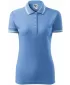 Tricou de damă cu guler MALFINI URBAN 220 ALBASTRU CERUL