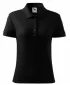Tricou de damă cu guler MALFINI COTTON 213 NEGRU