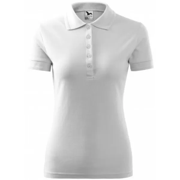  Tricou de damă cu guler MALFINI PIQUE POLO 210 ALB 
