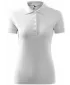Tricou de damă cu guler MALFINI PIQUE POLO 210 ALB