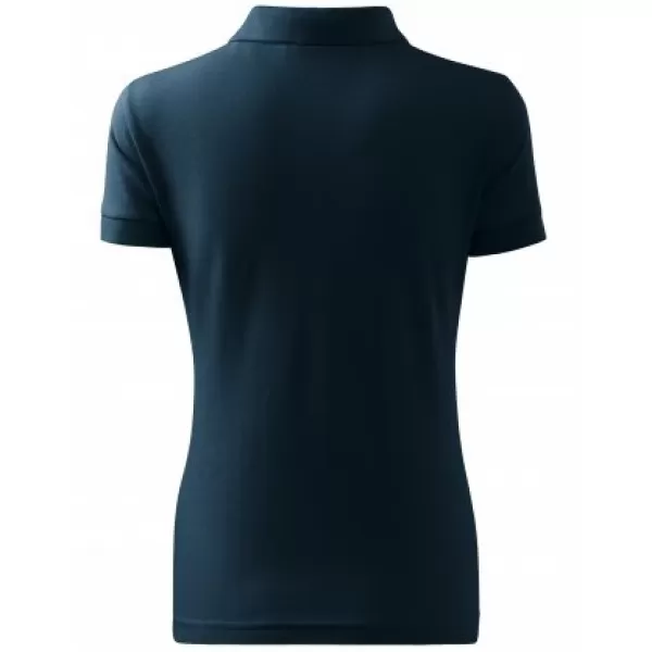  Tricou de damă cu guler MALFINI HEAVY 216 ALBASTRU MARIN 